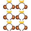 HODRME 6 PCS Animal Ears Headband-Halloween Christmas Festival Theme Party Animal Cosplay Costume Headbands