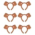 HODRME 6 PCS Animal Ears Headband-Halloween Christmas Festival Theme Party Animal Cosplay Costume Headbands