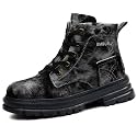 Hogent Steel Toe Boots for Women Men - Lightweight Breathable Work Boots