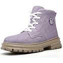 Hogent Steel Toe Boots for Women Men - Lightweight Breathable Work Boots