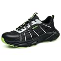 Hogent Steel Toe Shoes for Men, Cushioned Safety Work Sneakers