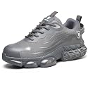 Hogent Steel Toe Shoes for Men, Cushioned Safety Work Sneakers