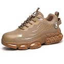 Hogent Steel Toe Shoes for Men, Cushioned Safety Work Sneakers