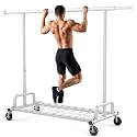 HOKEEPER Clothes Rack Collapsible Clothing Rack Capacity 525LBS White