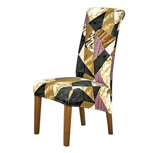 hokipo elira 140 gsm high back chair cover set of 1 wine abstract geometry