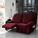 HOKIPO 200 GSM Velvet Stretchable Recliner Cover for 1 Seater, Burgundy