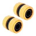 HOKIPO 1" Hose Pipe Jointer, 2 Pieces (AR-3716 * 2) Plastic, 6 x 6 x 5 Centimeters