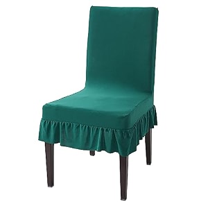 hokipo fully covered chair cover set of 2 with frill black new-ar-4793-d22