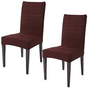 hokipo dining chair cover set of 2 seater stretchable elastic slipcovers ar-4075-d12