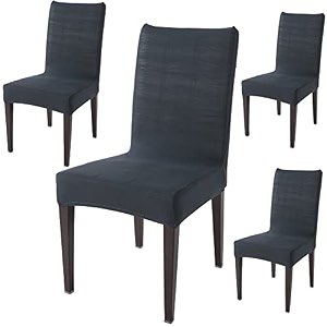 hokipo dining table chair cover 4 seater elastic slipcovers seat protector ar-4075-d84