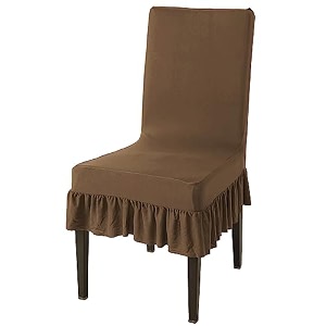 hokipo fully covered chair cover set of 2 with frill black new-ar-4793-d22