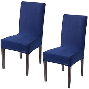 hokipo elastic stretchable 2 seat cover for chairs washable slipcover protector ar-4075-d92 polyester blend