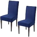 HOKIPO Elastic Stretchable 2 Seat Cover for Chairs Washable Slipcover Protector (AR-4075-D9*2), Polyester Blend