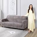 HOKIPO Stretchable Elastic Couch Cover 3 Seater (AR-4279-E18), Brown
