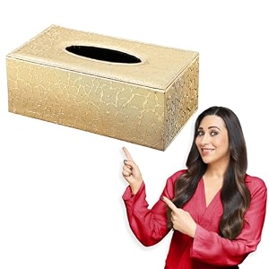 hokipo faux leather tissue paper holder golden ar4081-d3