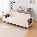 HOKIPO HeavenHue Fleece Backed Sofa Armrest Cover