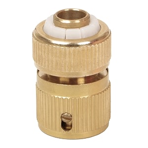 hokipo heavy duty 1234 brass garden hose quick connector for kitchen gardening car washing cleaning - ar-3863 50 x 40 mm