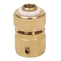 HOKIPO Heavy Duty 1/2" Brass Garden Hose Quick Connector for Kitchen Gardening Car Washing Cleaning - (AR-3863), 50 x 40 mm