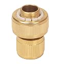 HOKIPO Heavy Duty 3/4" Brass Garden Hose Quick Connector for Kitchen Gardening Car Washing Cleaning - (AR-3864), 50 x 40 mm