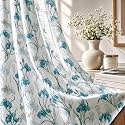 HOKIPO Iris Sheer Curtain 7 Feet Long