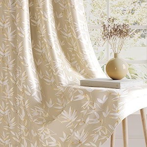 HOKIPO Luxe Foliage Foil Printed Curtains 7