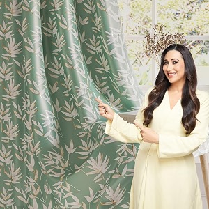 HOKIPO Luxe Foliage Foil Printed Curtains 7