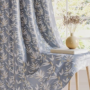 HOKIPO Luxe Foliage Foil Printed Curtains 7