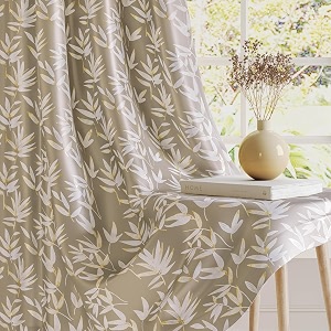 HOKIPO Luxe Foliage Foil Printed Curtains 7