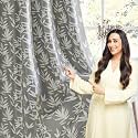HOKIPO Luxe Foliage Foil Printed Curtains 7