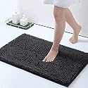HOKIPO Chenille Luxury Bath Rug, Extra Soft And Absorbent Large Bathroom Rectangular Mat 50X80 Cm, Brown (Ar3798)