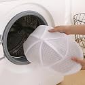 HOKIPO Mesh Laundry Clothes Washing Bag, Pack of 3 (AR-1365), White