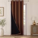 HOKIPO Midnight True Blackout Curtains 7 Feet