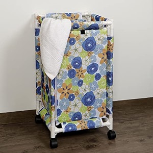 hokipo laundry basket with wheels hamper brown keep calm print