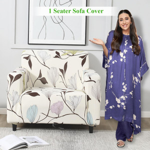 HOKiPO Polyester 1 Seater Sofa Floral Cover