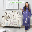 HOKiPO Polyester 1 Seater Sofa Floral Cover