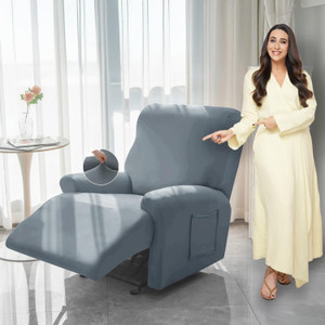 HOKiPO Polyester 1 Seater Sofa Plain Cover