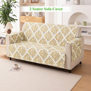 HOKiPO Polyester 2 Seater Sofa Damask Cover