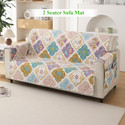 HOKiPO Polyester 2 Seater Sofa Damask Cover