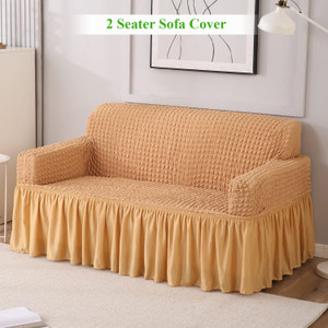HOKiPO Polyester 2 Seater Sofa Plain Cover