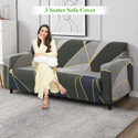 HOKiPO Polyester 3 Seater Sofa Geometric Cover