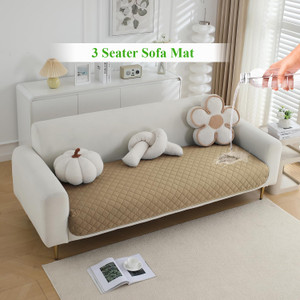 HOKiPO Polyester 3 Seater Sofa Plain Cover