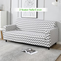 HOKiPO Polyester 3 Seater Sofa Striped Cover