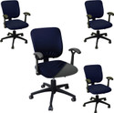 HOKiPO Polyester 4 Seater Chair Plain Cover