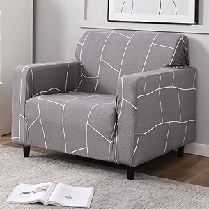 hokipo sofa cover 1 seater fully covered grey