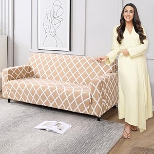 hokipo stretchable elastic cover for sofa 2 seater ar-4278-e17