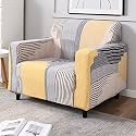 HOKIPO Sofa Cover 1 Seater Fully Covered, Multicolor
