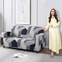 HOKIPO Sofa Cover 1 Seater Fully Covered, Multicolor