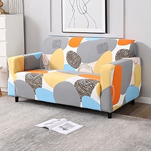 hokipo sofa cover 1 seater fully covered multicolor