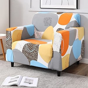 hokipo sofa cover 1 seater fully covered multicolor