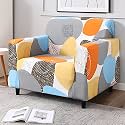 HOKIPO Sofa Cover 1 Seater Fully Covered, Multicolor